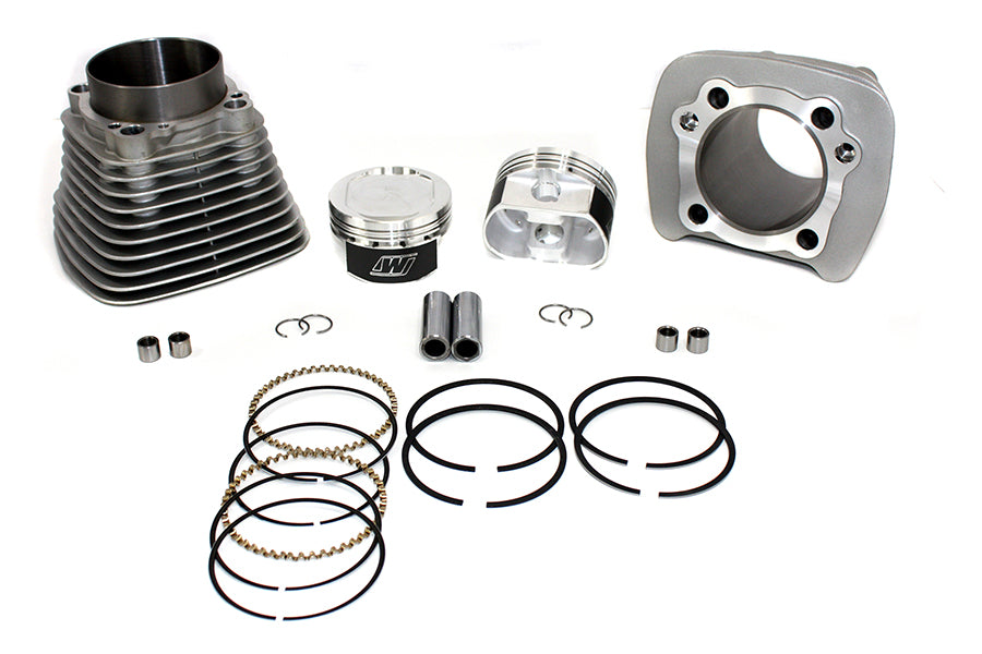 V-Twin Manufacturing 1200cc Cylinder and Piston Conversion Kit Silver - additional view 2