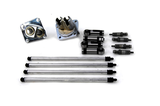 V-Twin Manufacturing Hydraulic Tappet Block Kit Chrome Finish