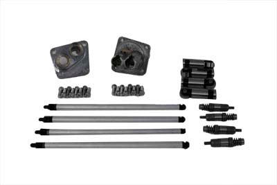 V-Twin Manufacturing Hydraulic Tappet Block Kit Zinc Finish