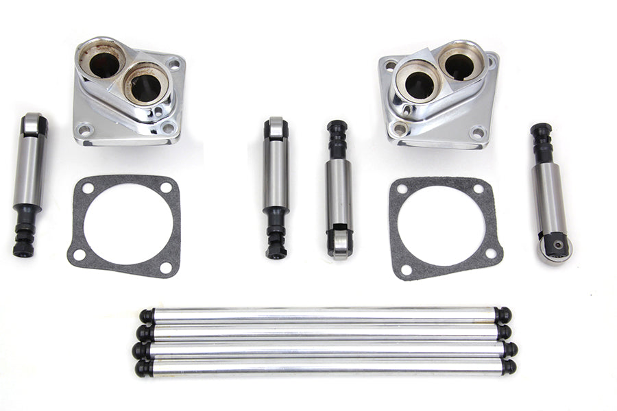 V-Twin Manufacturing Solid Tappet Kit Chrome Finish
