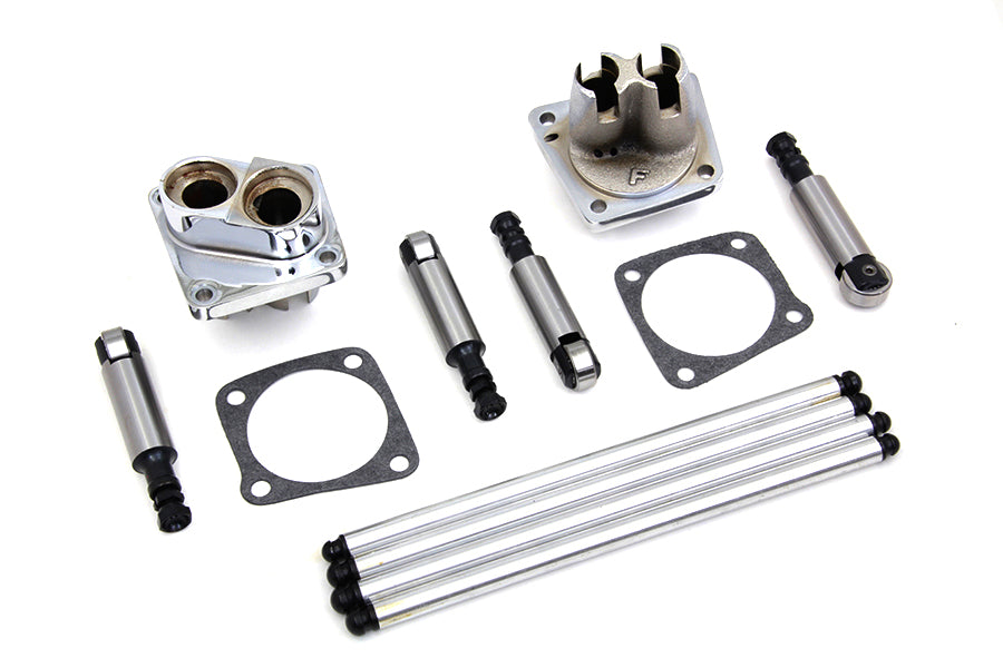 V-Twin Manufacturing Solid Tappet Kit Chrome Finish - additional view 3