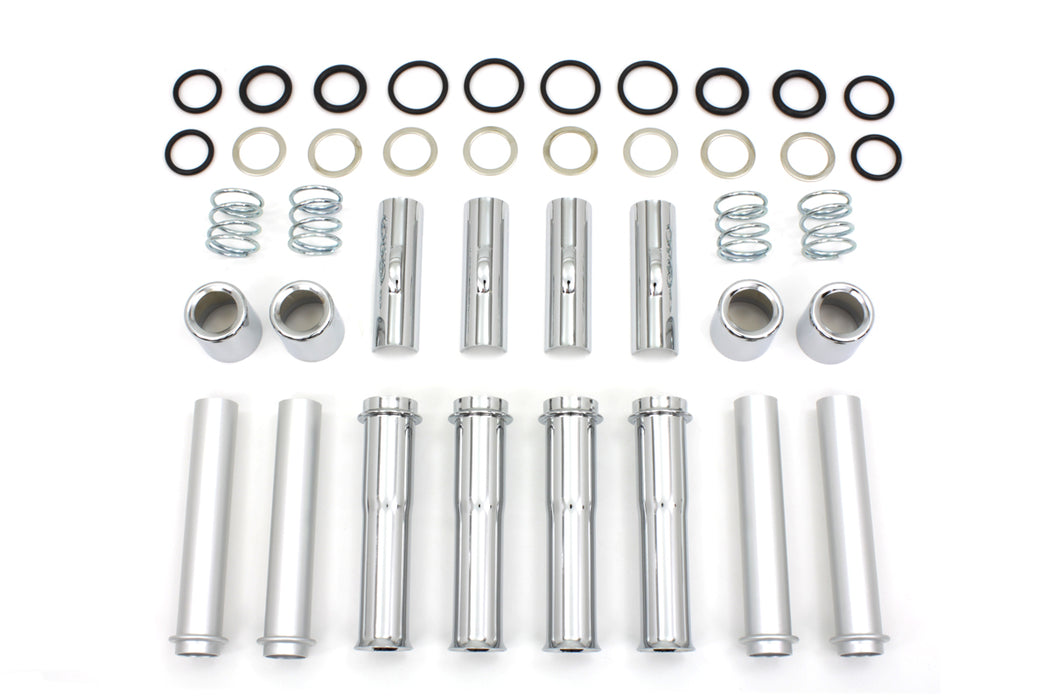 V-Twin Manufacturing TC-88 Pushrod Cover Kit Chrome