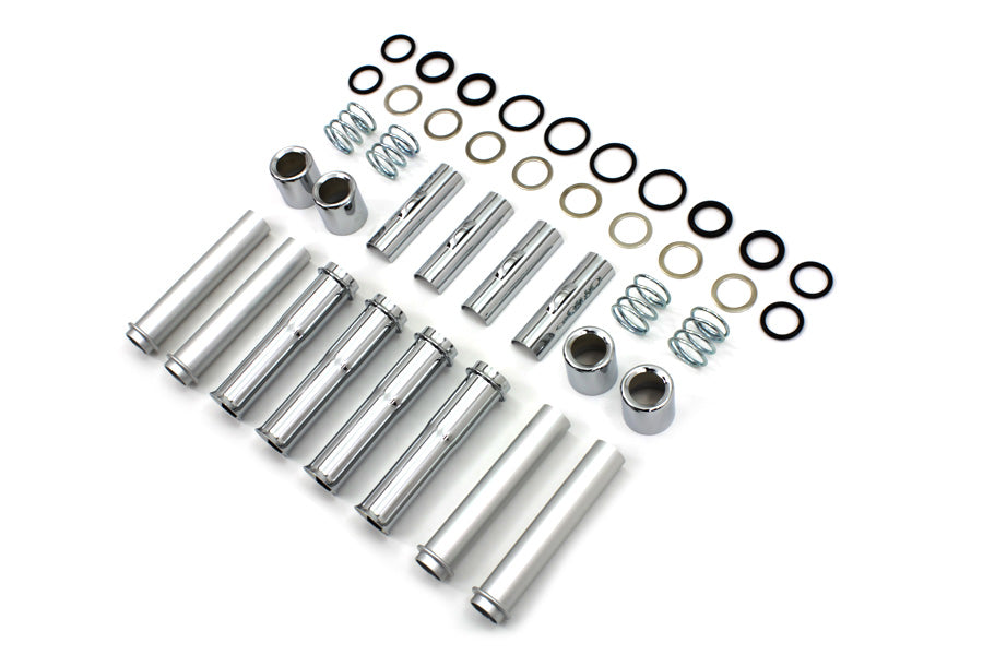 V-Twin Manufacturing TC-88 Pushrod Cover Kit Chrome - additional view 2