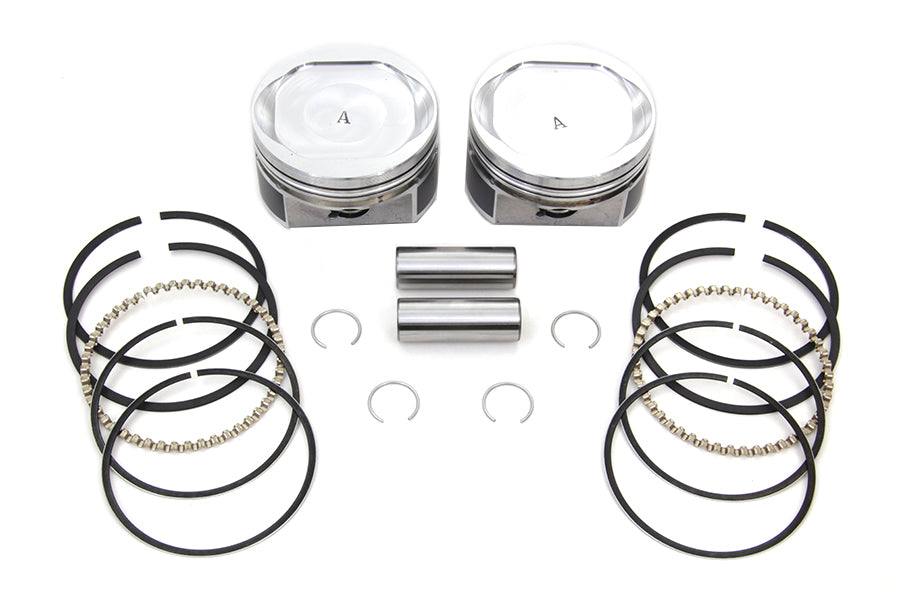 V-Twin Manufacturing 883cc to 1200 cc Conversion Piston Set Standard 3.498", "