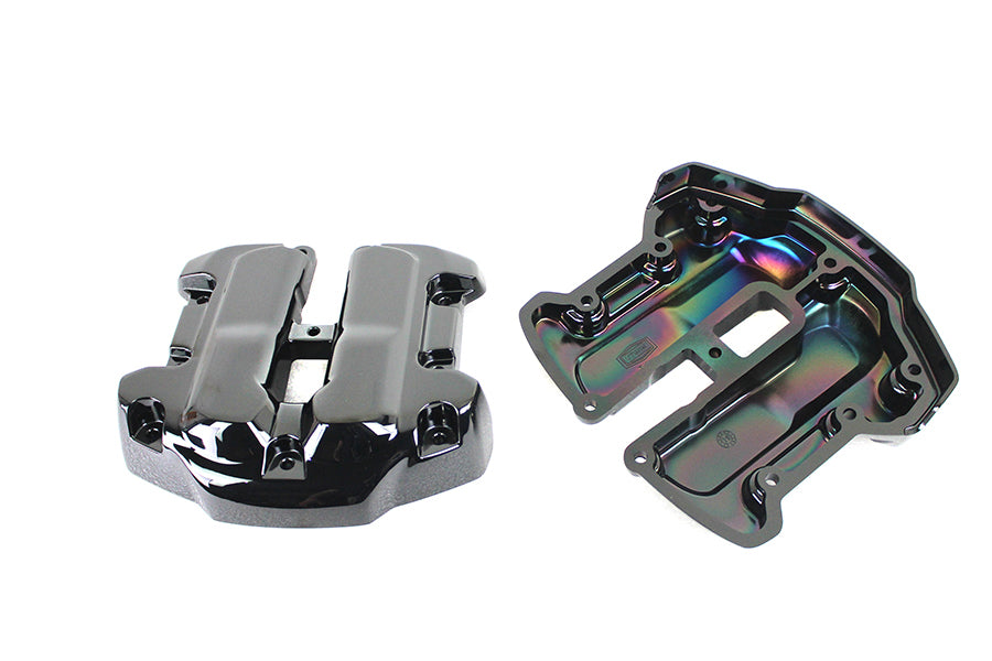 V-Twin Manufacturing M8 Titanium Rocker Box Cover Set - additional view 2