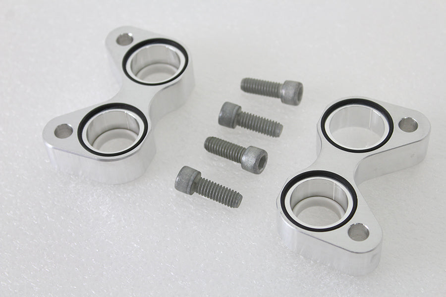 V-Twin Manufacturing XL Tappet Base Set Natural Alloy - additional view 4