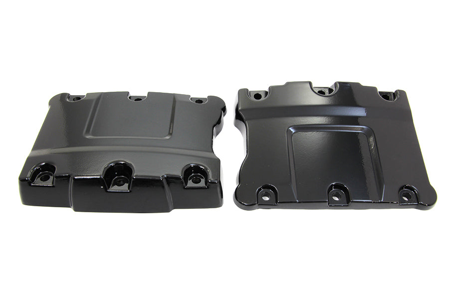 V-Twin Manufacturing Top Rocker Box Gloss Black Cover Set