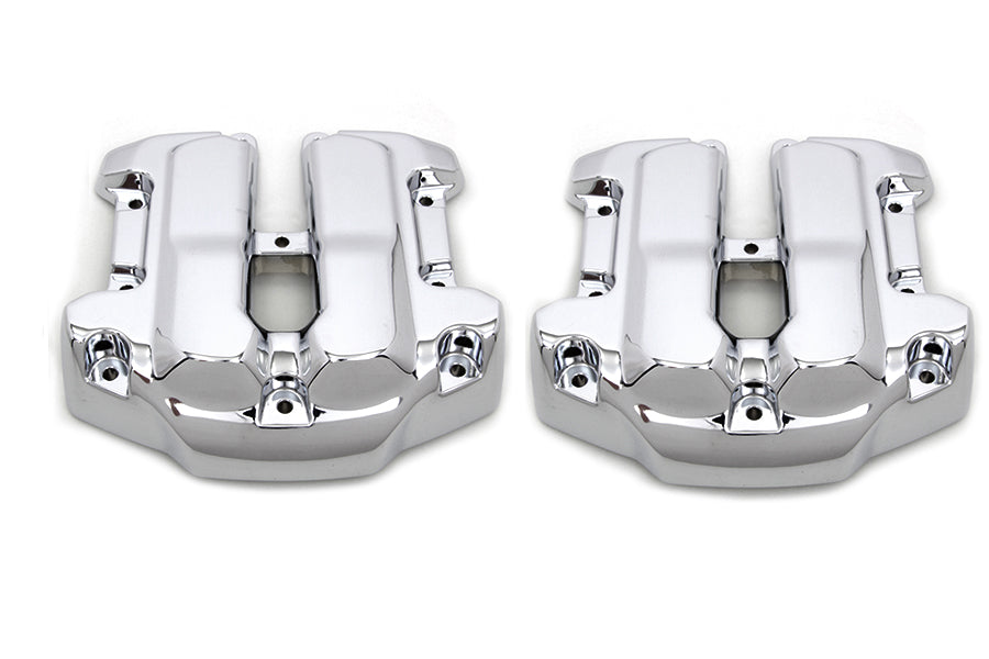 V-Twin Manufacturing M8 Rocker Box Cover Set Chrome - additional view 4