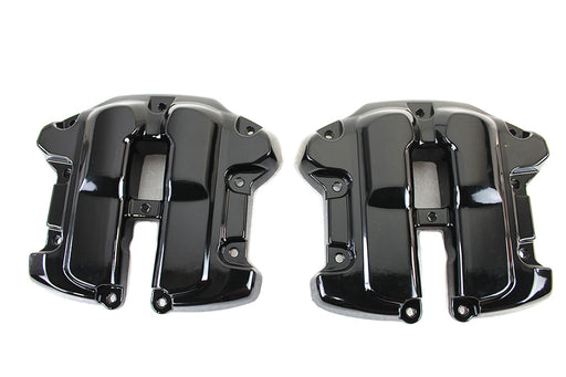 V-Twin Manufacturing M8 Rocker Box Cover Set Black