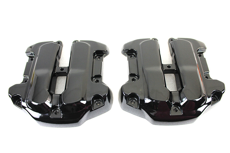 V-Twin Manufacturing M8 Rocker Box Cover Set Black - additional view 2