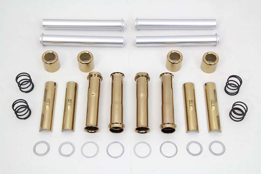 V-Twin Manufacturing Pushrod Cover Kit Titanium