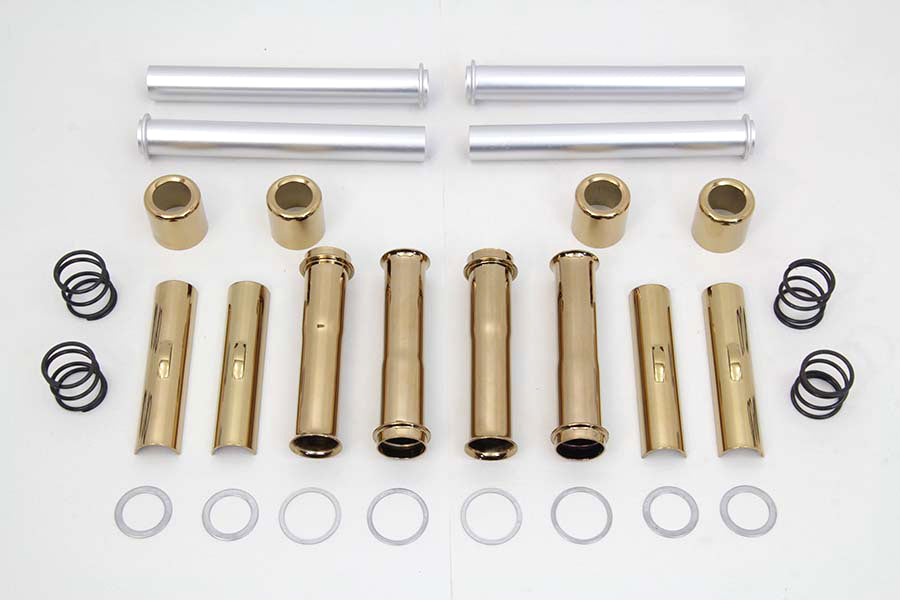 V-Twin Manufacturing Pushrod Cover Kit Titanium