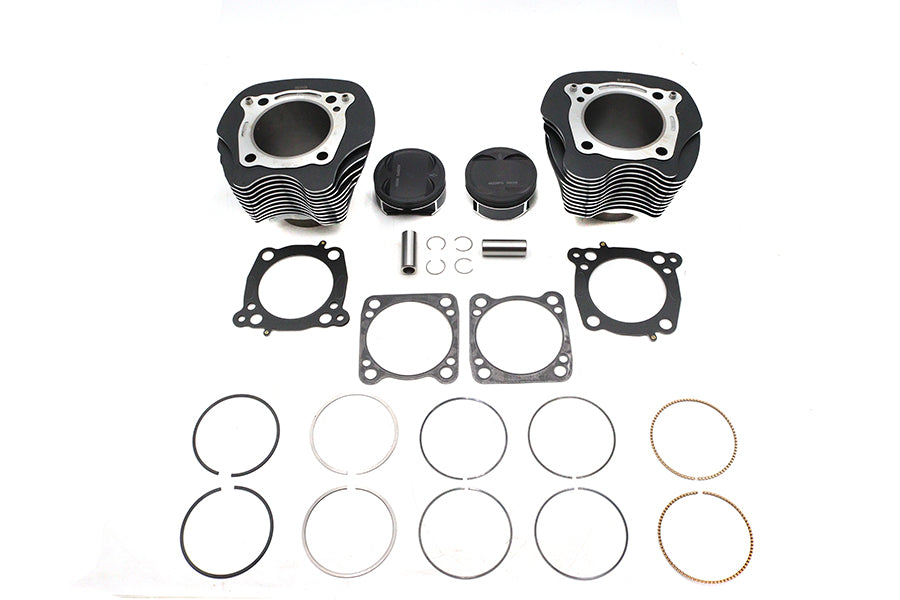 V-Twin Manufacturing M8 128 Big Bore Bolt On Cylinder Kit Black - additional view 2