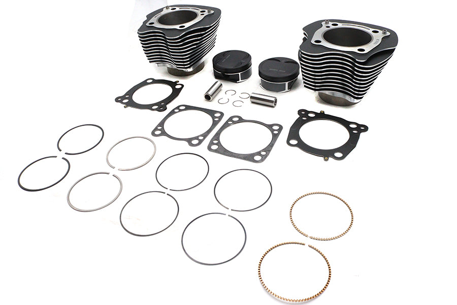 V-Twin Manufacturing M8 128 Big Bore Bolt On Cylinder Kit Black - additional view 3
