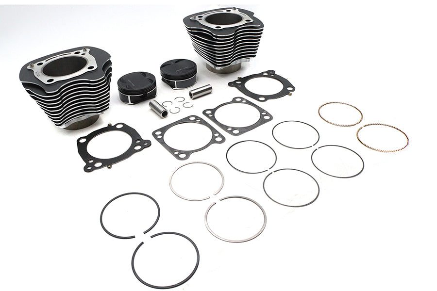V-Twin Manufacturing M8 128 Big Bore Bolt On Cylinder Kit Black - additional view 4