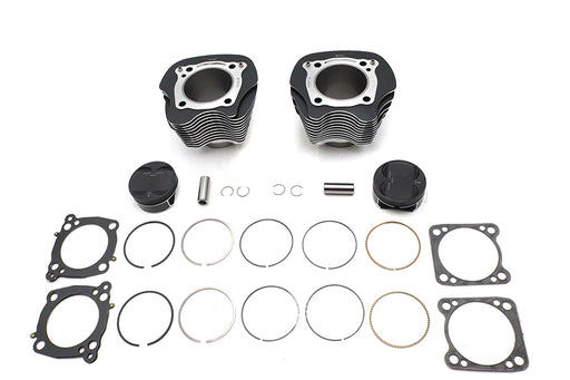 V-Twin Manufacturing M8 124 Big Bore Bolt On Cylinder Kit Black - additional view 2