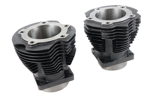V-Twin Manufacturing Replica 74 Knucklehead Cylinder Set Black