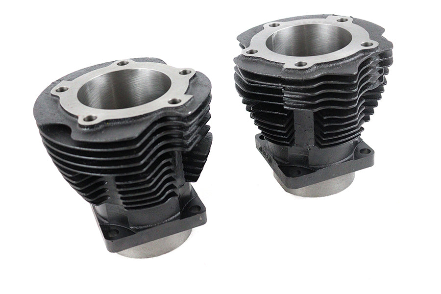 V-Twin Manufacturing Replica 74 Knucklehead Cylinder Set Black