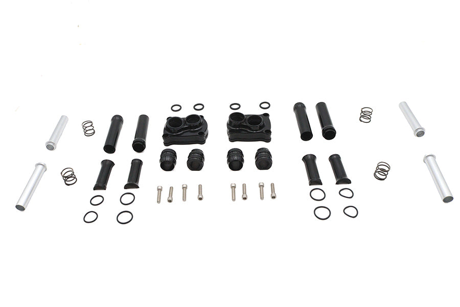 V-Twin Manufacturing M8 Pushrod Cover Kit Black - additional view 2
