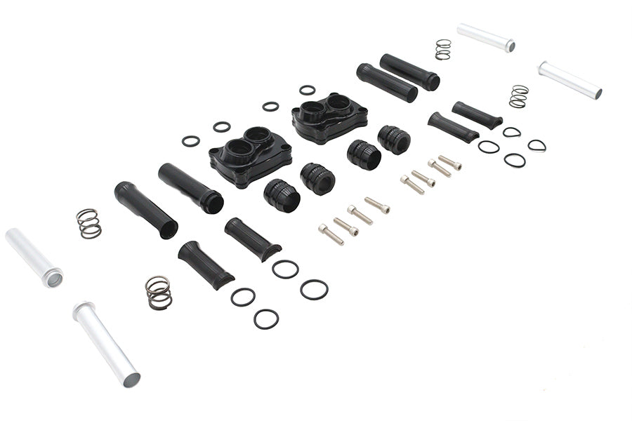 V-Twin Manufacturing M8 Pushrod Cover Kit Black - additional view 4