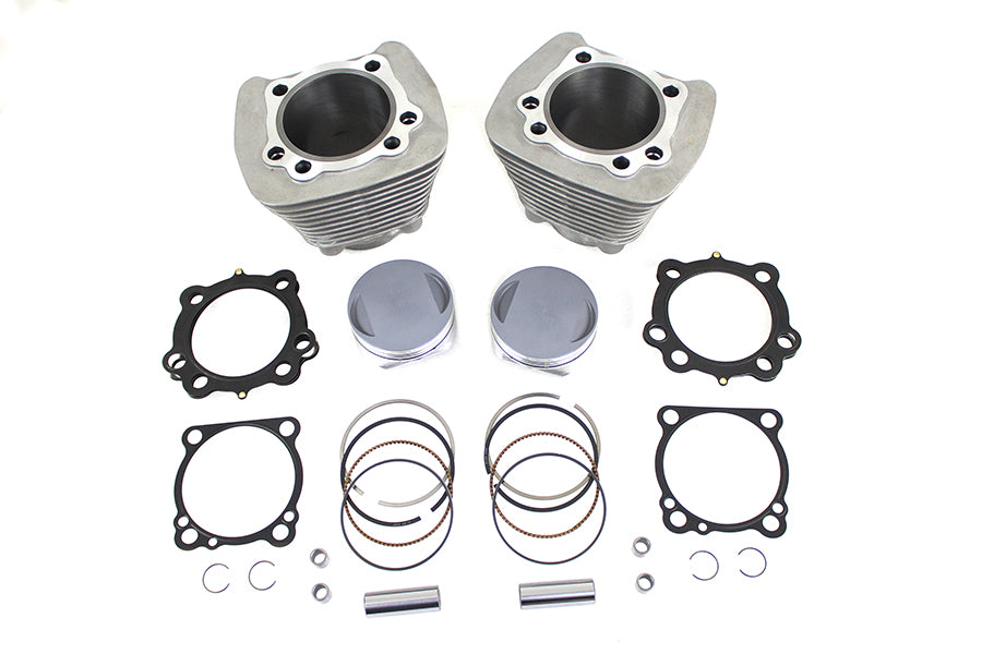 V-Twin Manufacturing 1270cc Cylinder and Piston Conversion Kit Silver