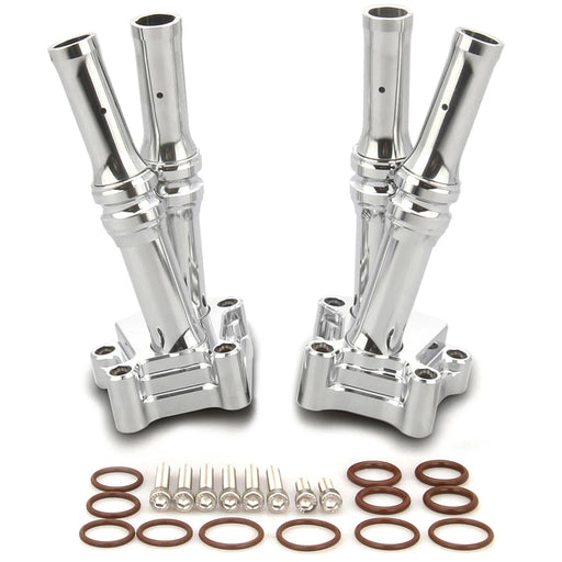 V-Twin Manufacturing TC-88 Pushrod Cover Kit Chrome