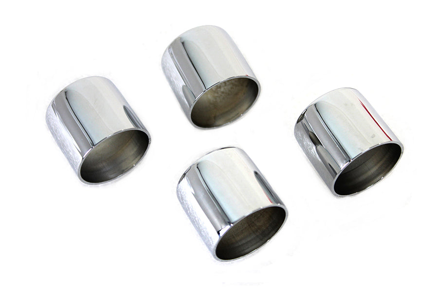 V-Twin Manufacturing Pushrod Cover Cup Set Chrome - additional view 2