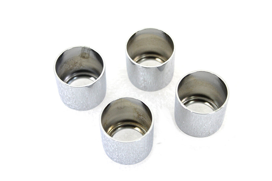 V-Twin Manufacturing Pushrod Cover Cup Set Chrome - additional view 3