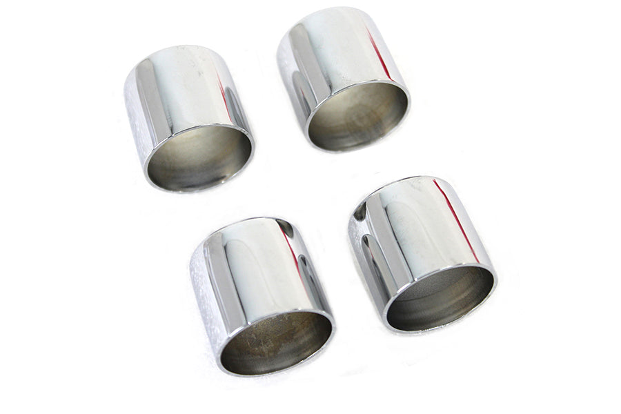 V-Twin Manufacturing Pushrod Cover Cup Set Chrome - additional view 4