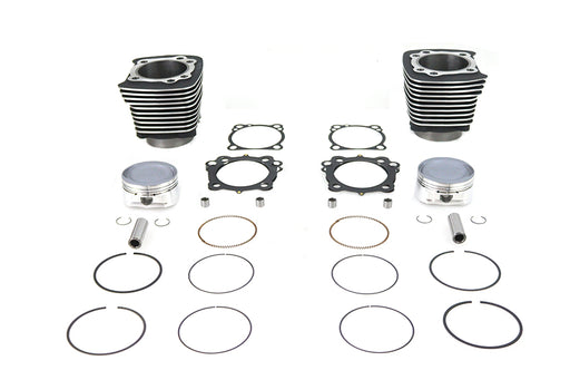 V-Twin Manufacturing 1270cc Cylinder and Piston Conversion Kit Black