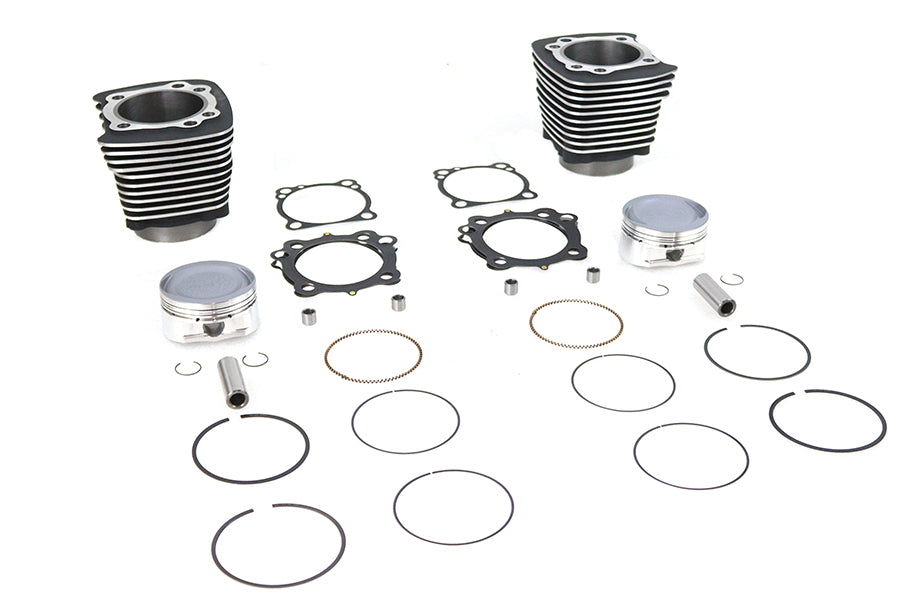V-Twin Manufacturing 1270cc Cylinder and Piston Conversion Kit Black - additional view 2