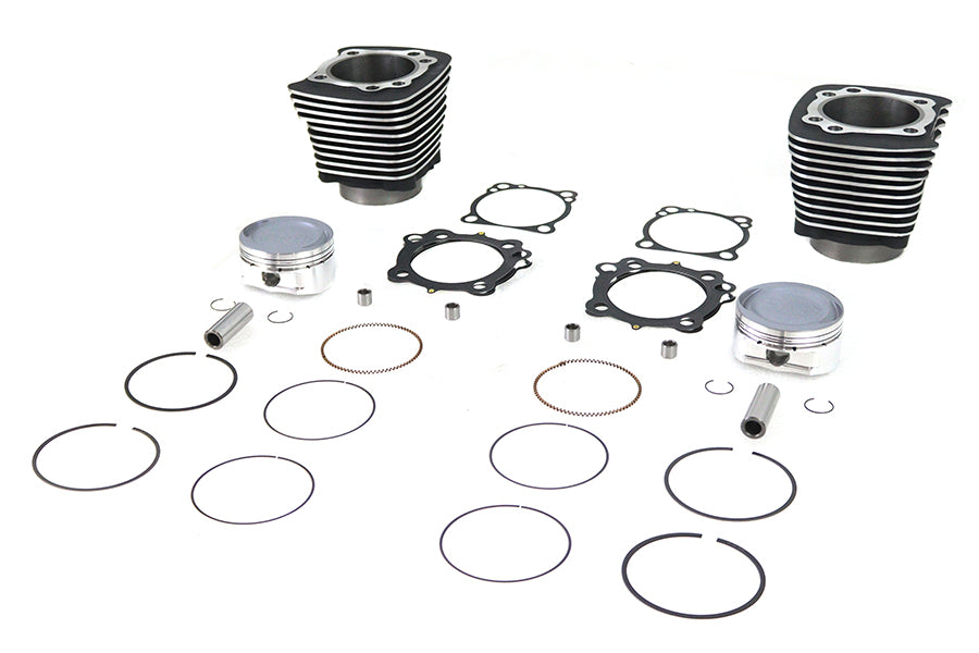 V-Twin Manufacturing 1270cc Cylinder and Piston Conversion Kit Black - additional view 3