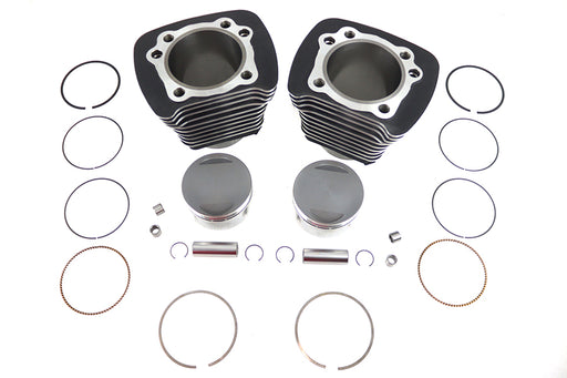 V-Twin Manufacturing 1270cc Cylinder and Piston Conversion Kit Black