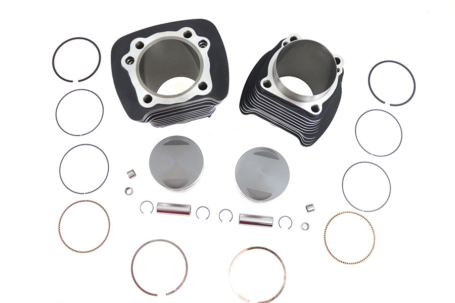 V-Twin Manufacturing 1270cc Cylinder and Piston Conversion Kit Black - additional view 2