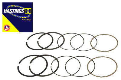 Hastings Rings 74 Moly Piston Ring Set.070 Oversize