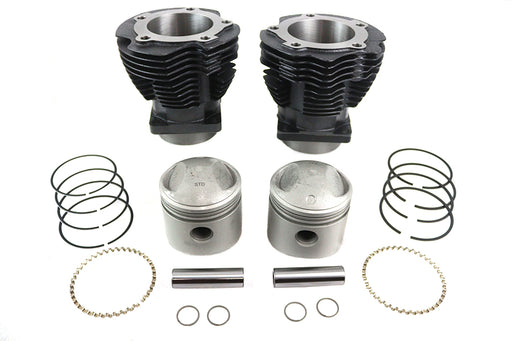 V-Twin Manufacturing Replica 74 Knucklehead Cylinder Kit Black