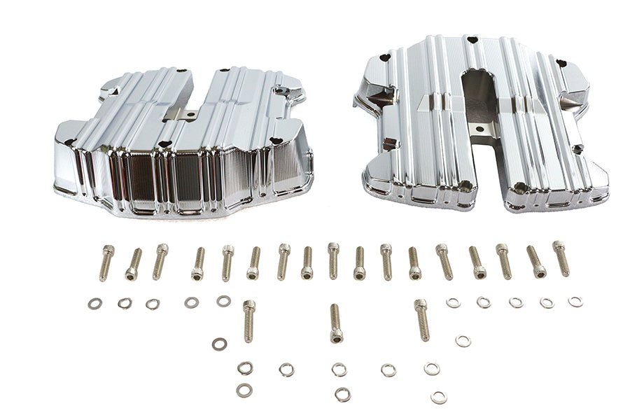 V-Twin Manufacturing M8 Rocker Box Cover Set Chrome