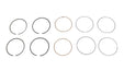 Rowe 88 Twin Cam Moly Piston Ring Set.005 Oversize