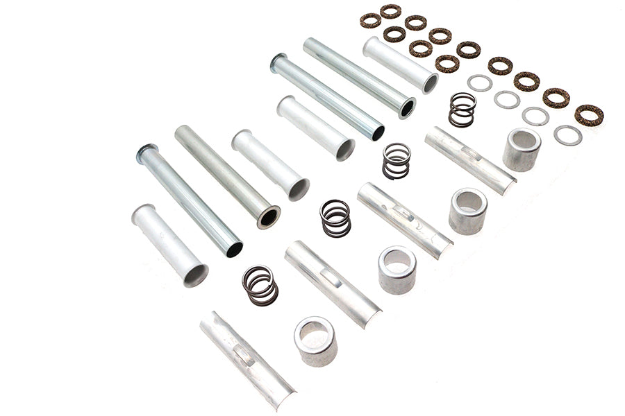 V-Twin Manufacturing Knucklehead Pushrod Cover Kit Cadmium - additional view 4