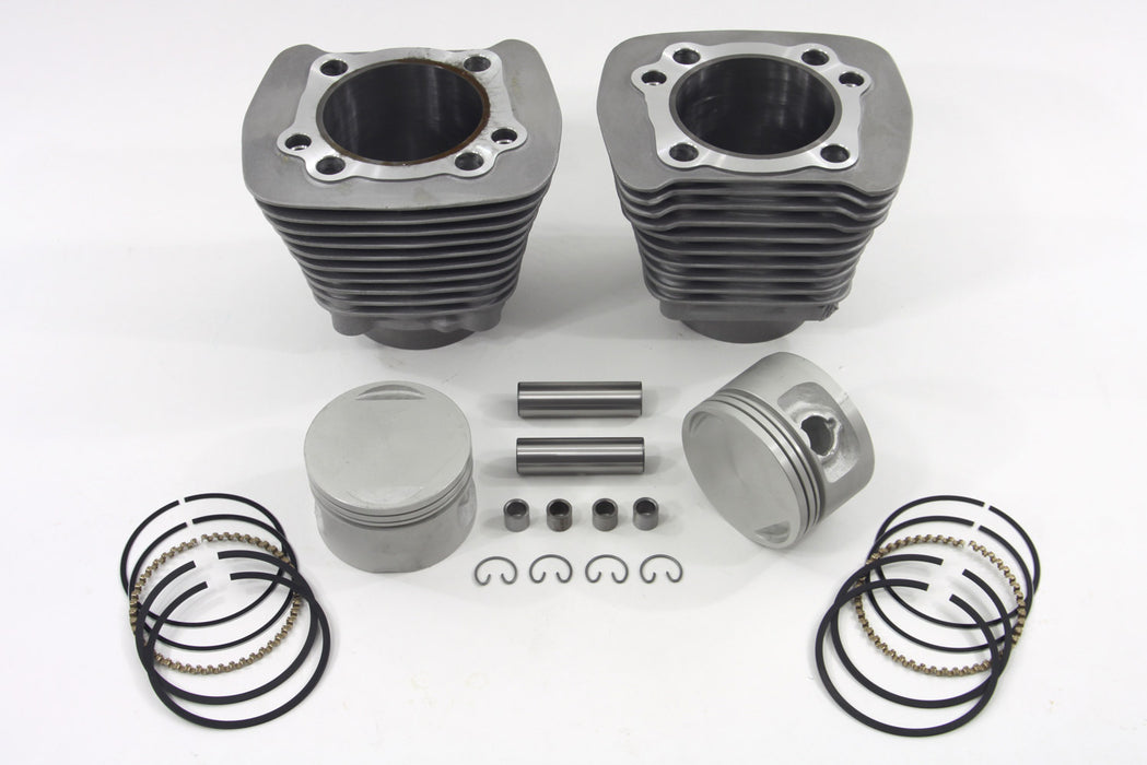 V-Twin Manufacturing Replica 1200cc Cylinder and Piston Kit Silver