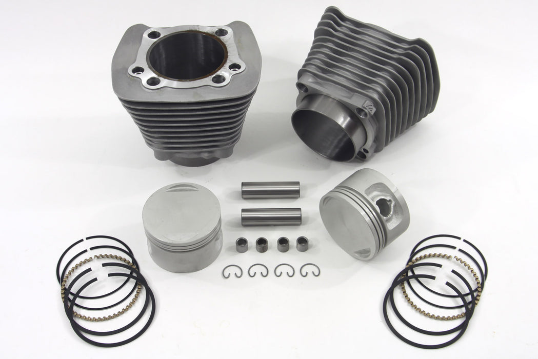V-Twin Manufacturing Replica 1200cc Cylinder and Piston Kit Silver - additional view 2