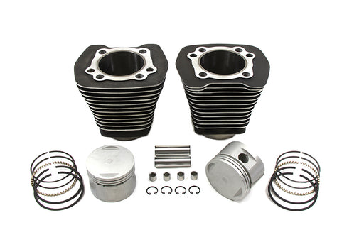 V-Twin Manufacturing Evolution Cylinder and Piston Kit Black