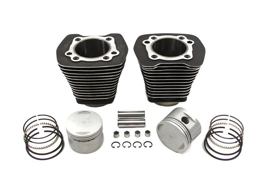 V-Twin Manufacturing Evolution Cylinder and Piston Kit Black