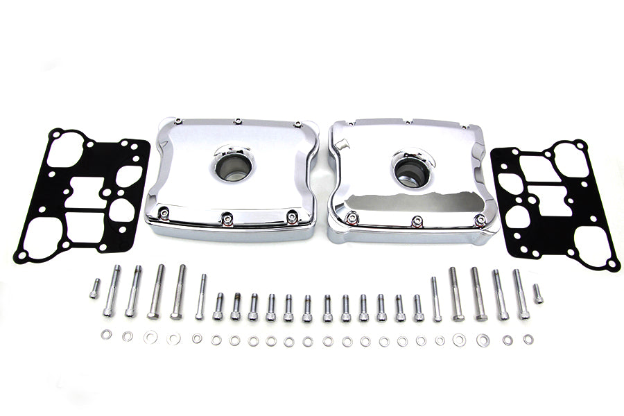 V-Twin Manufacturing Chrome Rocker Box Set