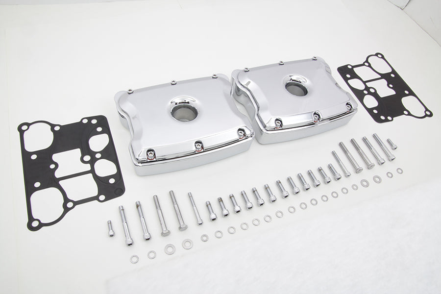 V-Twin Manufacturing Chrome Rocker Box Set - additional view 2