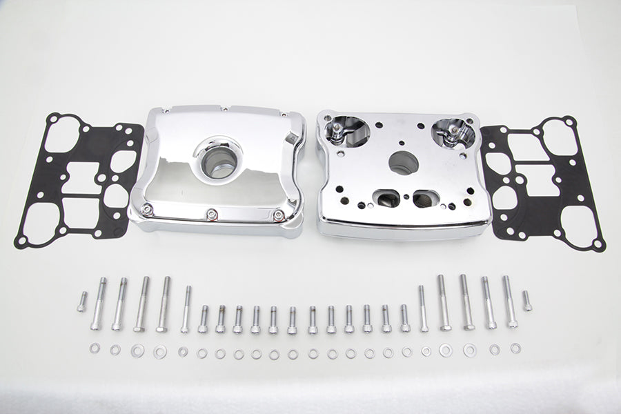 V-Twin Manufacturing Chrome Rocker Box Set - additional view 3