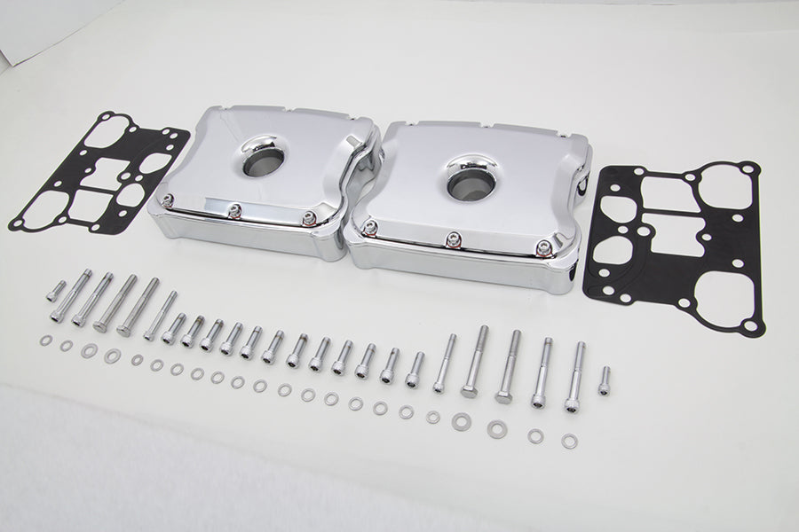 V-Twin Manufacturing Chrome Rocker Box Set - additional view 4