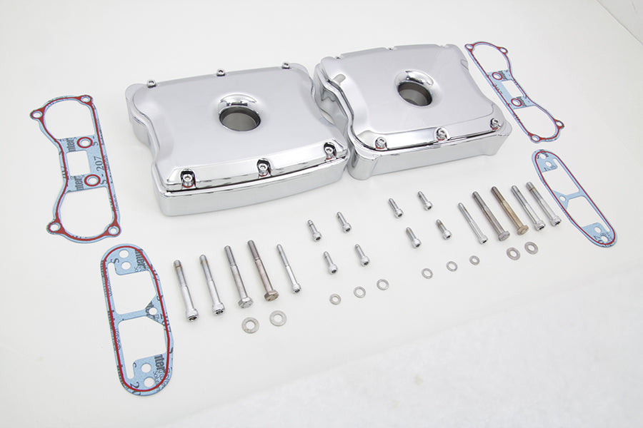 V-Twin Manufacturing Chrome Rocker Box Set - additional view 2