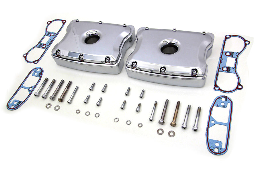 V-Twin Manufacturing Chrome Rocker Box Set - additional view 4