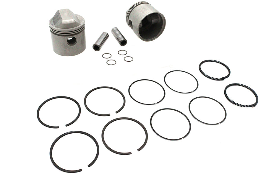 V-Twin Manufacturing Replica 1000cc 3-3/16 Piston Set Standard Size - additional view 3